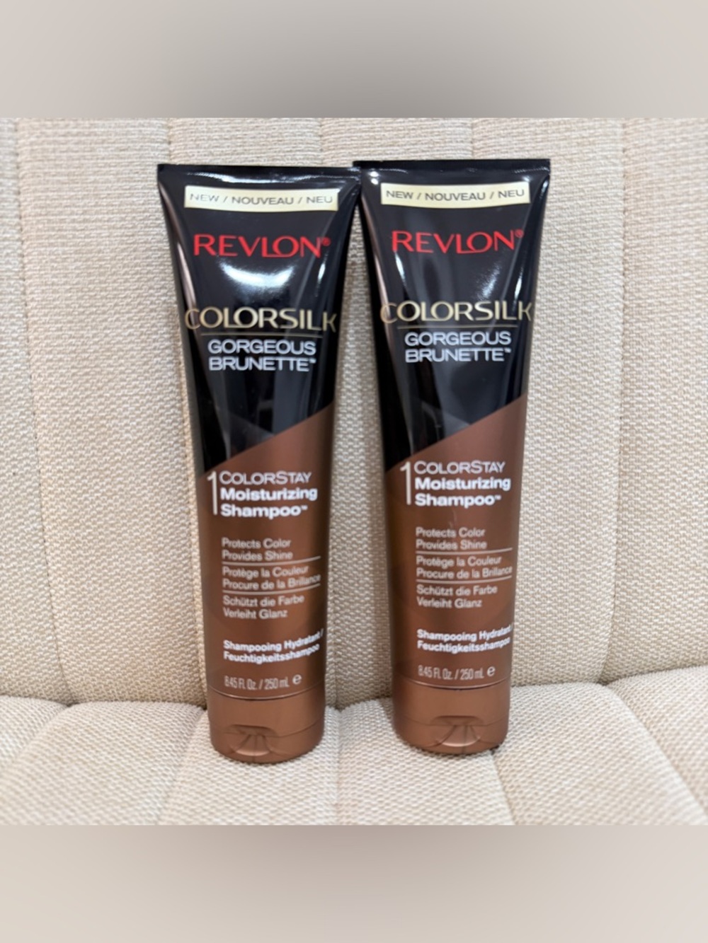 NEW Revlon {2 pc} Colorsilk Colorstay Moisturizing Shampoo Brunette 8.45 oz